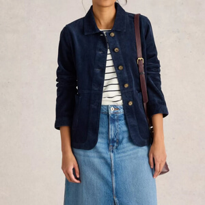 White Stuff Carrie Dark Navy Corduroy Jacket